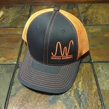 Neon Trucker Orange Aw Ranch Brand Hat Hats Cattle Brands Brand