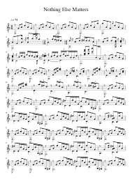 Piano solo — nothing else matter's 04:57. Nothing Else Matters Sheet Music For Guitar Solo Musescore Com