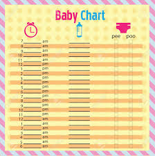Baby Feeding And Diaper Schedule Baby Chart For Moms Colorful