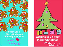 And if you're like us, we don't like spending money on cards when you can create something that will be cherished for many years. Greeting Card Christmas Card Drawing Ideas For Kids Happy Emotion