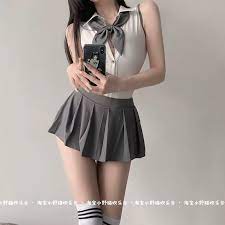 清純學院風性感jk制服套裝純欲百褶裙水手服可愛內衣制服套裝-Taobao