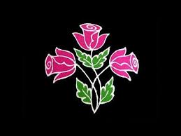 Simple Beautiful Daily Rangoli 5x3x3 Dots Rose Flower Daily Kolam New Kolam Designs 2019 Yo Pattern Design Drawing Kolam Designs Rangoli Designs Flower