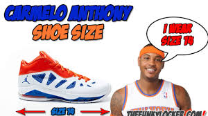 2 128 просмотров 2,1 тыс. Carmelo Anthony Shoe Size Find Out What Size Sneakers He Wears