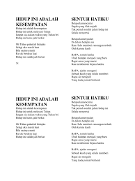 Tak pernah sendiri jalani hidup ini. Lagu Docx