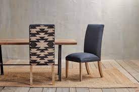 See more ideas about upholstered furniture, kilim, upholster. Set Of 2 Chapora Kilim Upholstered Dining Chairs Charcoal Nkuku