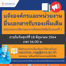 เฟซบุ๊กราชวิทยาลัยจุฬาภรณ์ เปิดขั้นตอนการขอรับจัดสรรวัคซีนตัวเลือก ซิโนฟาร์ม ระยะที่ 1 (สำหรับองค์กรและหน่วยงานเท่านั้น) องค์กรและ. Rdyn9telavgyvm