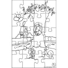 Disegno Di Puzzle Di Paesaggio Naturale Da Colorare Puzzle Disegni Da Colorare Disegni