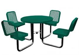 You also can convert 36 inches to other length (popular) units. 36 Inch Expanded Metal Round Picnic Table With Chairs Commercial Site Furnishings