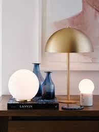 Romy 1 Light Table Lamp In Brass Lamparas Modernas Lamparas Mesilla Noche Lampara De Pie Salon