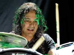 former Cinderella drummer Fred Coury laid down drum tracks in the studio  yesterday and check out his Nikki Sixx shirt! lol "Great day laying down  some drum tracks for a cool new