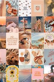 Dreamy Wall Collage Kit Wall Collage Pictures Aesthetic Pink Wall Collage Dorm Wall Decor Dorm Room Wall Decor