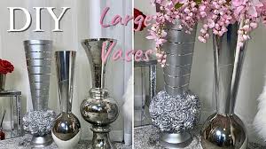 Diy Z Gallerie Long Vases How To With Cardboard Youtube Diy Wall Art Decor Vase Dollar Store Diy