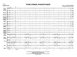 Free sheet music for sax: The Pink Panther By Henry Mancini Arr Mike Lewis J W Pepper Sheet Music