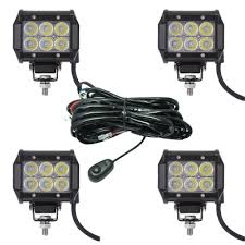 4 Inch Off Road Led Light Bar 18w 30 Degree Spot Beam Car Light For Off Road Truck 4wd Boat Jeep Pack Of 4 Beautifulhalo Com