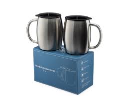 Maybe you would like to learn more about one of these? Stainless Steel Insulated Coffee Mugs With Lids Set Of 2 14 Oz Double Walled Perfect For Travel Walmart Com Walmart Com