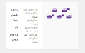 الأخبار الرياضية في منطقة شمال أفريقيا و الشرق. ØªØ±Ø¯Ø¯ Ù‚Ù†ÙˆØ§Øª Bein Sport Ø¨Ù‰ Ø§Ù† Ø³Ø¨ÙˆØ±Øª Hd1 Hd2 Hd3 Hd4 Ø§Ù„Ø¥Ø¨Ø¯Ø§Ø¹ Ø§Ù„ÙØ¶Ø§Ø¦ÙŠ