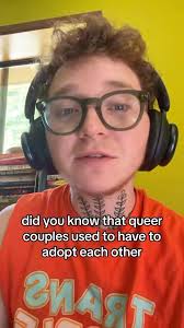 Did you know queer couples used to ADOPT each other to ensure they had  legal protection when their partner got sick or died? , This was known as  same-sex adult adoption and was one of the best options ...