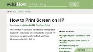 Learn how to take a screenshot on hp laptop, tablet or desktop computers with apps and shortcut keys. 3 Ways To Print Screen On Hp Wikihow