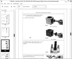John Deere 670 770 790 870 970 1070 Compact Utility Tractors Service Technical Manual Tm1470 A Repair Manual Store