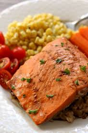 2) place the salmon in a baking dish or pan, and add whatever seasoning takes your fancy. Instant Pot Teriyaki Salmon And Rice 365 Days Of Slow Cooking And Pressure Cooking