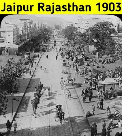 Jaipur in 1905, when the population was less and the peace was more 🌏🌹🇮🇳