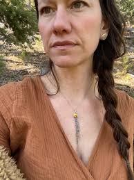 Amber Waterfall Neckclace in oxidized Sterling Silver — Keira Shine Jewelry