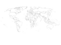 Startseite landkarten welt weltkarte länder umrisse. Weltkarte Vector Alle Lander Einzeln Separat Umrisse Stock Vektorgrafik Adobe Stock
