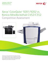 For that purpose konica minolta's colour multifunctionals. Xerox Colorqube 9201 9202 Vs Konica Minolta Bizhub C452 Manualzz