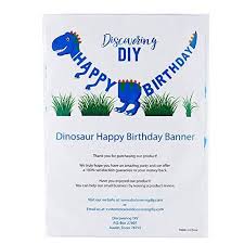 The whole banner has 16 sheets and. Dinosaur Party Supplies Dinosaur Birthday Banner Discovering Diy