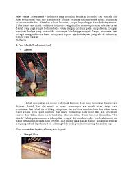 Maybe you would like to learn more about one of these? Alat Musik Tradisional