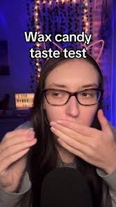 German ASMR Wax Candy Taste Test