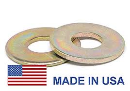 1 2 An960 Flat Washer Usa Low Carbon Steel Yellow Cadmium