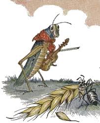 Elle alla crier famine chez la fourmi sa voisine, la priant de lui prêter quelque grain pour subsister jusqu'à la saison nouvelle. Plumes Rimes La Fourmi Et La Cigale