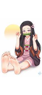 Nezuko Kamado, feet, nezuku, facial expression, demon slayer, kimetsu no  yaiba, dragon slayer, girl, anime, foot HD phone wallpaper | Pxfuel