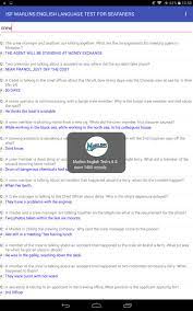 Check spelling or type a new query. Marlins English Test For Android Apk Download