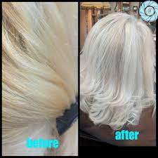Our hair strands cling onto anything and everything. Box Blonde With Too Much Yellow Got A Little Clarifying Shampoo Then Added Va Pigments To Colorsafe Precious Nature Shampoo And Then Conditioner At The Chair