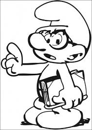 Brainy Smurf Coloring Book Art Coloring Pages Coloring Books