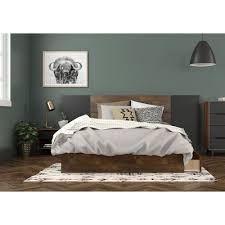 4pc Full Oscuro Bedroom Bundle Truffle Black Nexera Platform Bed Sets Bedroom Set Eclectic Bedroom