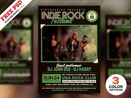 This music festival flyer template will hit the spot. Indie Rock Music Festival Flyer Free Psd Psdfreebies Com