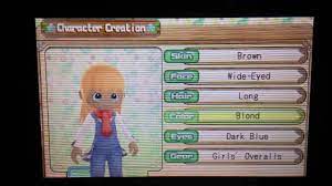 8/10 (the customization is great, but it's mostly aesthetic. Harvest Moon A New Beginning Character Creation Girl Youtube