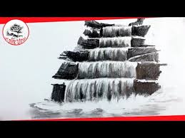 Choose any of 4 images and try to draw it. How To Draw A Realistic Waterfall With Pencil Pencil Drawing Techniques Subtitled On Screen Paintingtube