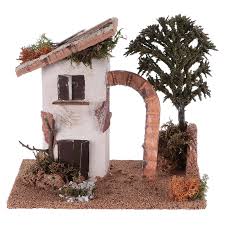 Did you make your own? Rustic House In Wood And Cork For Nativity Scene 15x20x15 Cm Online Sales On Holyart Co Uk