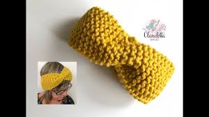 And i was right, except it don't want to stay. How To Knit Headband With Twist Beginner Youtube