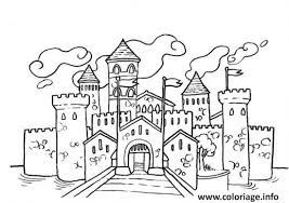 coloriage chateau pres de la mer dessin a imprimer kunst muhle coccinelle