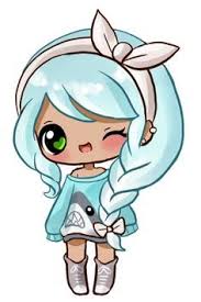 Metisse Cheveux Bleu Dibujos Kawaii Chibi Dibujos Dibujos Chibi