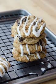 Iced Oatmeal Raisin Cookies Blue Jean Chef Meredith Laurence Recipe Raisin Cookies Oatmeal Raisin Cookies Iced Oatmeal Cookies
