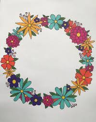 Here presented 43+ floral wreath drawing images for free to download, print or share. Floral Wreath Drawing By Erica Nicole Art
