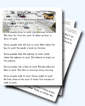 transportation worksheets
