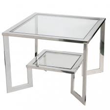 Manor park modern farmhouse square laminate coffee table, grey wash walmart usa $ 247.25. Wyatt Chrome End Table Modern Contemporary Glass Side Tables