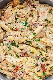 Creamy Sun Dried Tomato Chicken Pasta Recipe Chicken Pasta Recipes Pasta Recipes Pasta Dishes